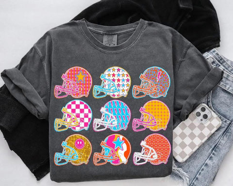 Neon Preppy Football