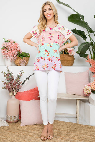 M&M CB Floral Top