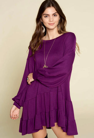 Eggplant Swing dress