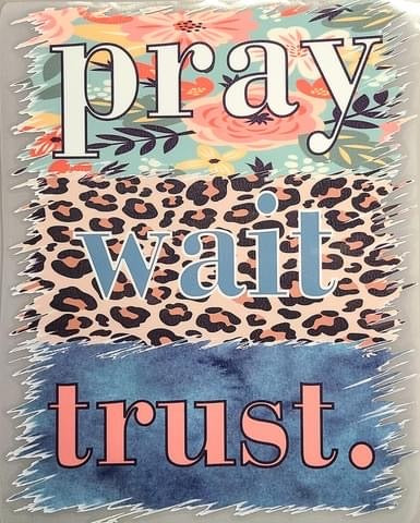 Pray wait trust