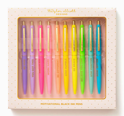 Motivational Pen Set- TE Designs