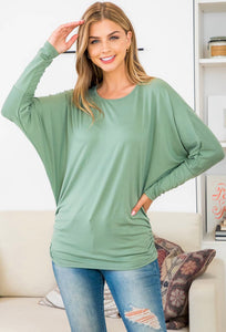 Sage Dolman Sleeve