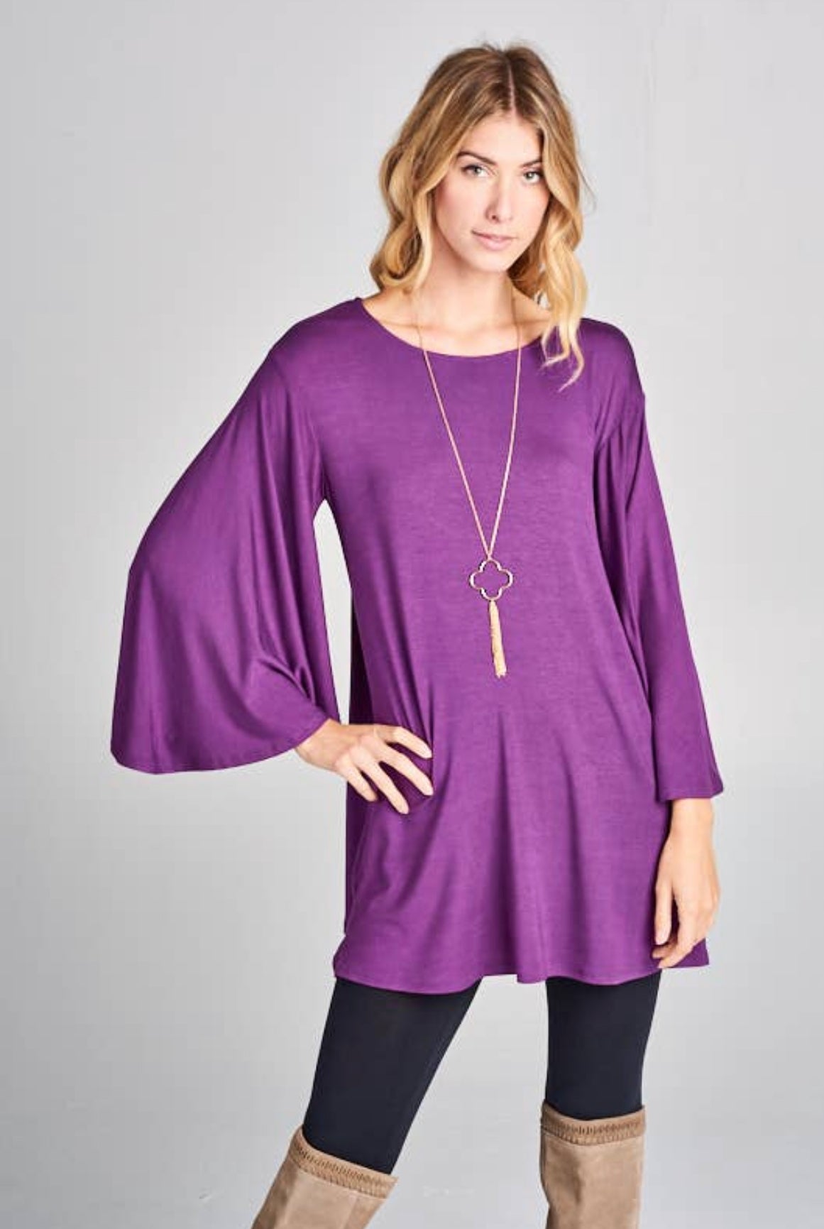 Long Sleeve Deep Purple top